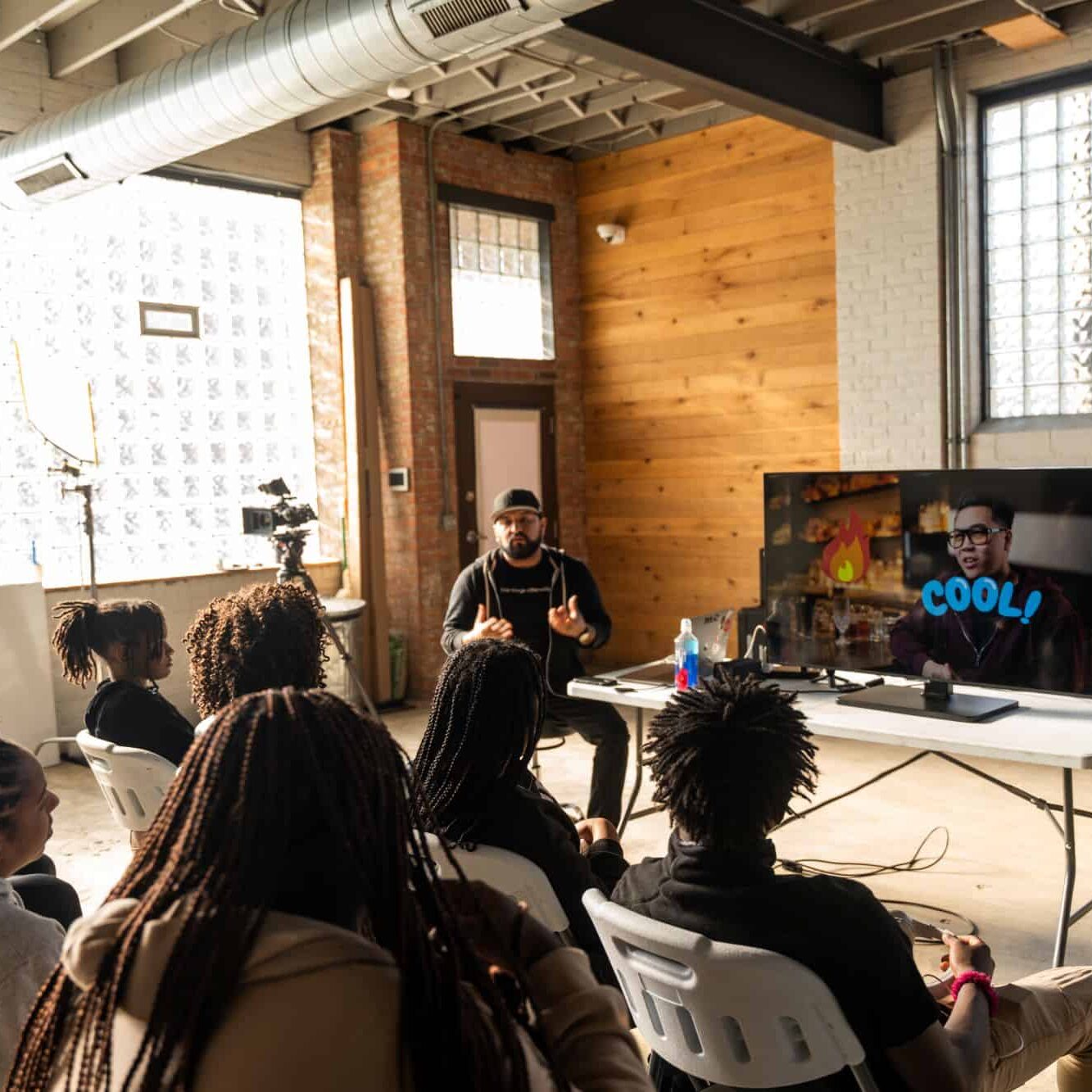 Empowering youth through community programs at The Yunion, Inc in a modern, creative space.